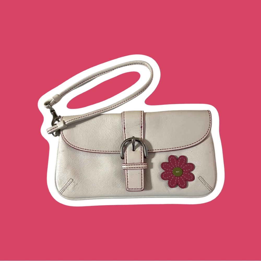 Y2K Coach Leather Wristlet